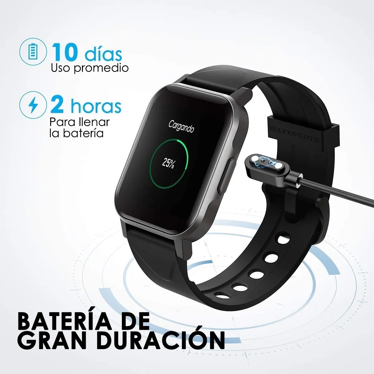 Reloj Inteligente Smartwatch SoundPeats Bluetooth Sumergible
