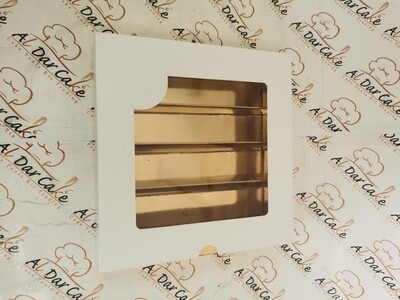 Sweet box with window and 4 lines