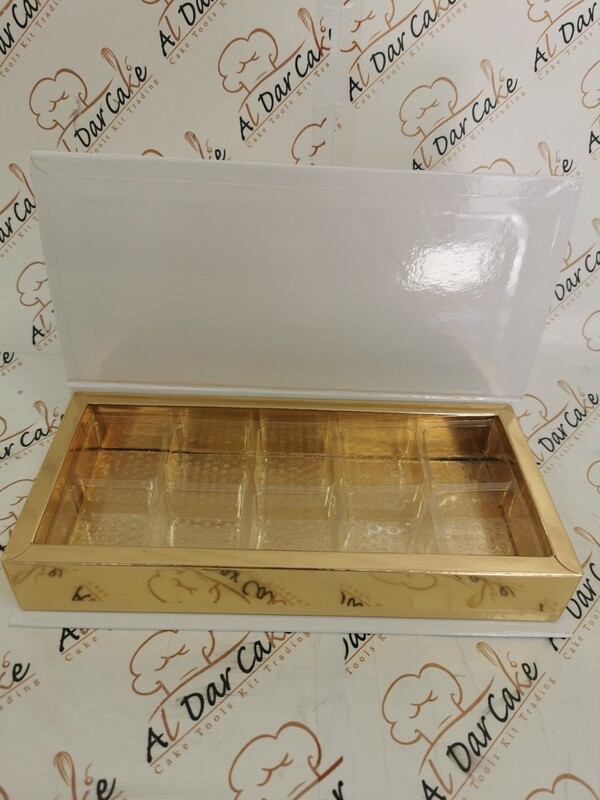 Sweet box with 10 divider square
