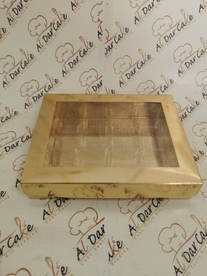 Gold box with 12 divider square
