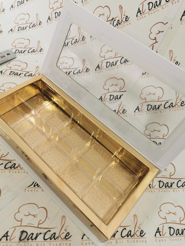 Sweet box with window 10 square divider