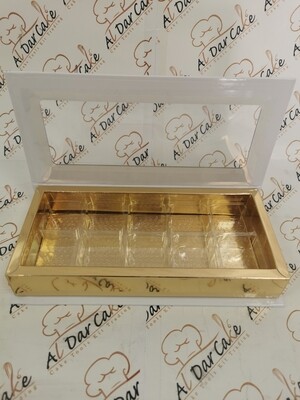 Sweet box with window 10 square divider