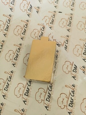 Mini Cake Board RECT Gold 10.5x6.5 cm