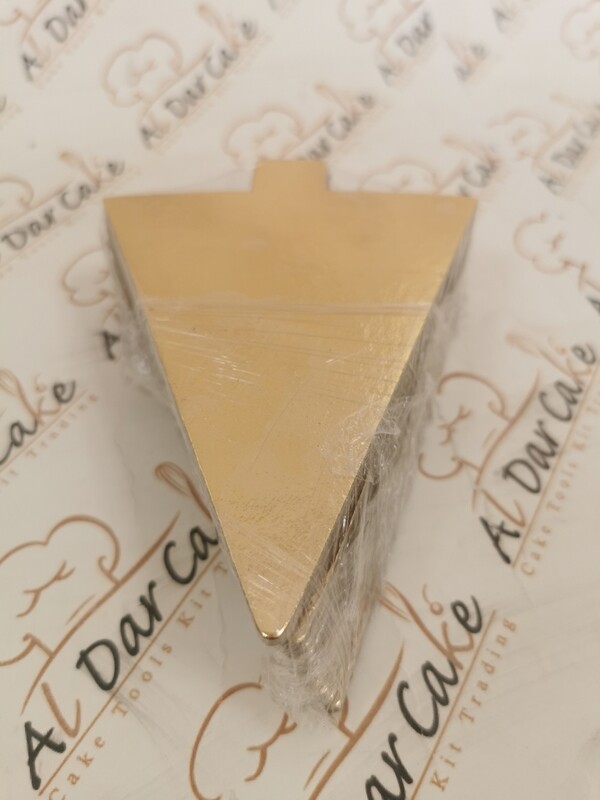 Mini Cake Board Gold Triangle 11x10 cm