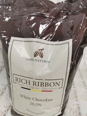 Rich ribbon white chocolate 28.5% 5kg