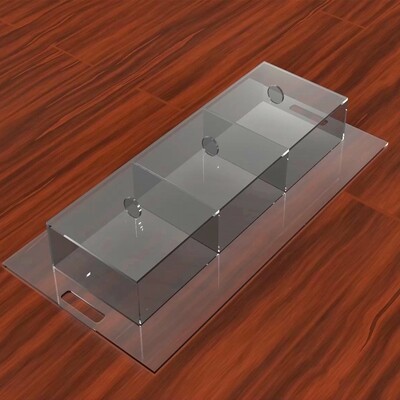 BOX WITH 3 SEPRATE SPACES