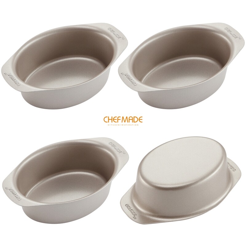 Non-Stick Mini Cheese Cake Pan Set 3.7&quot; (4Pcs)