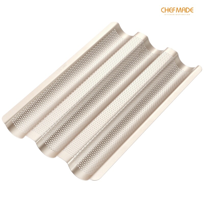 Non-Stick Perforated Baguette Tray 15&quot;