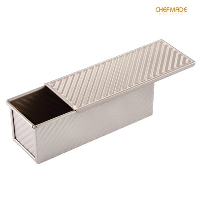 Non-Stick Corrugated Loaf Pan with Lid 300g