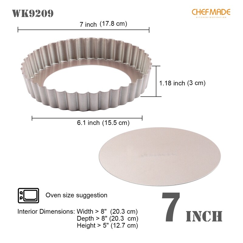 Non-Stick Quiche Loose Bottom Pan 7"