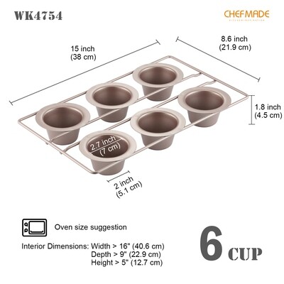 Non-Stick Popover Muffin 6-Cav
