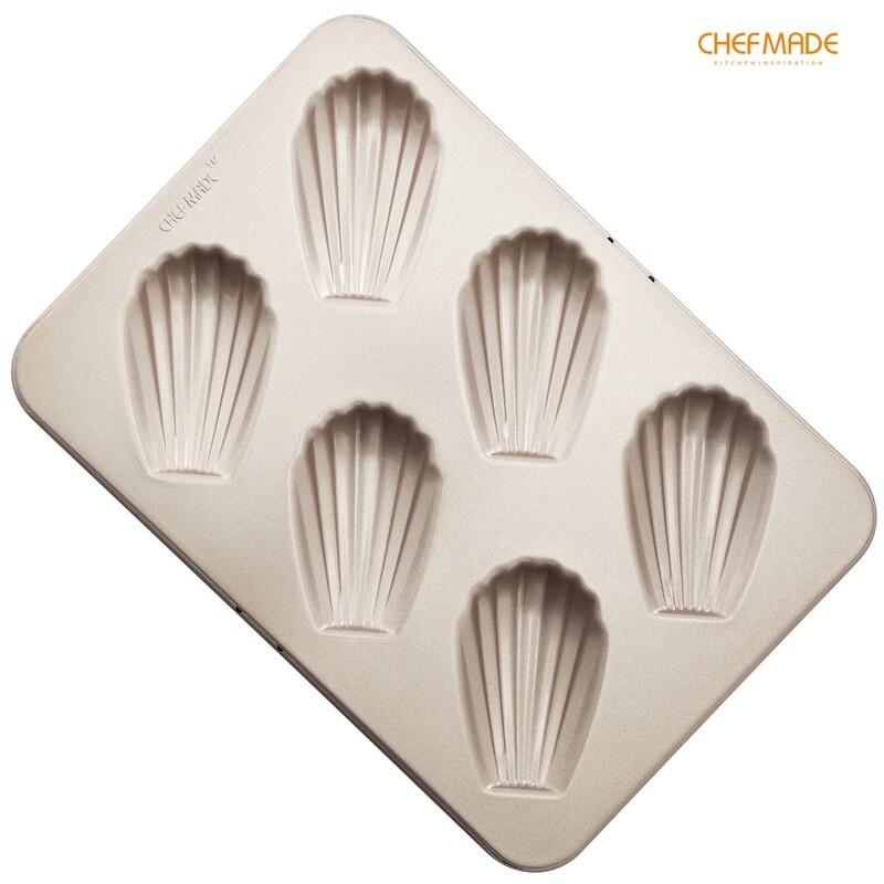 Non-Stick Oval Shell Madeleine Mold Pan 6-Cav