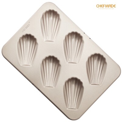 Non-Stick Oval Shell Madeleine Mold Pan 6-Cav