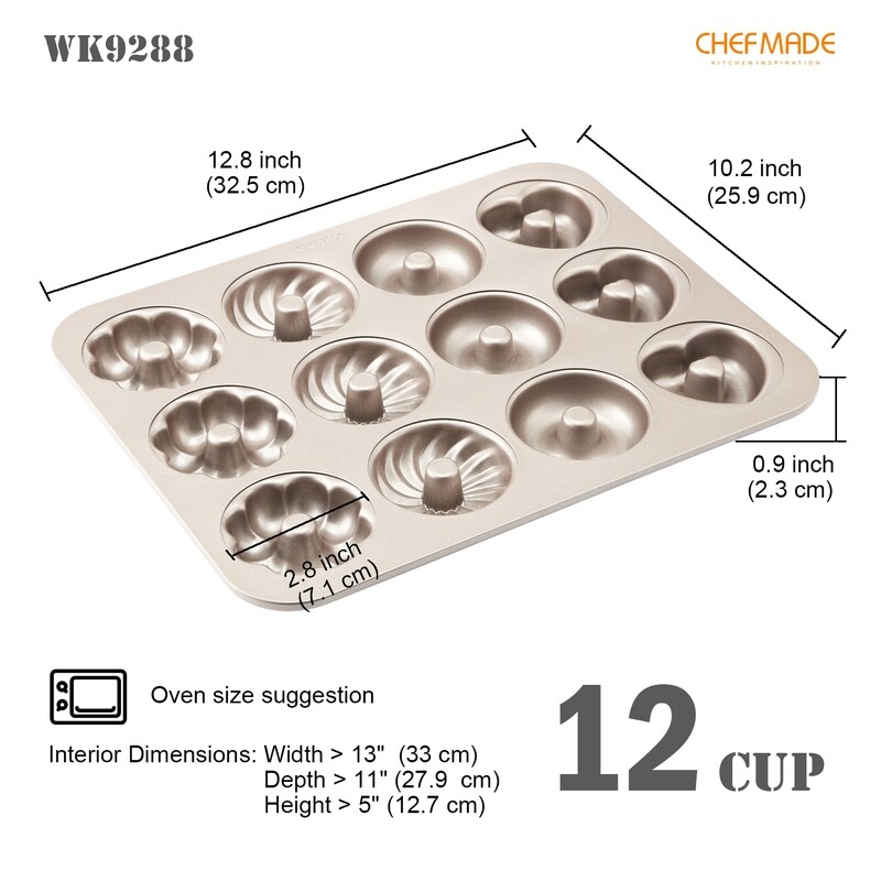 Non-Stick Pattern Donut 12-Cav