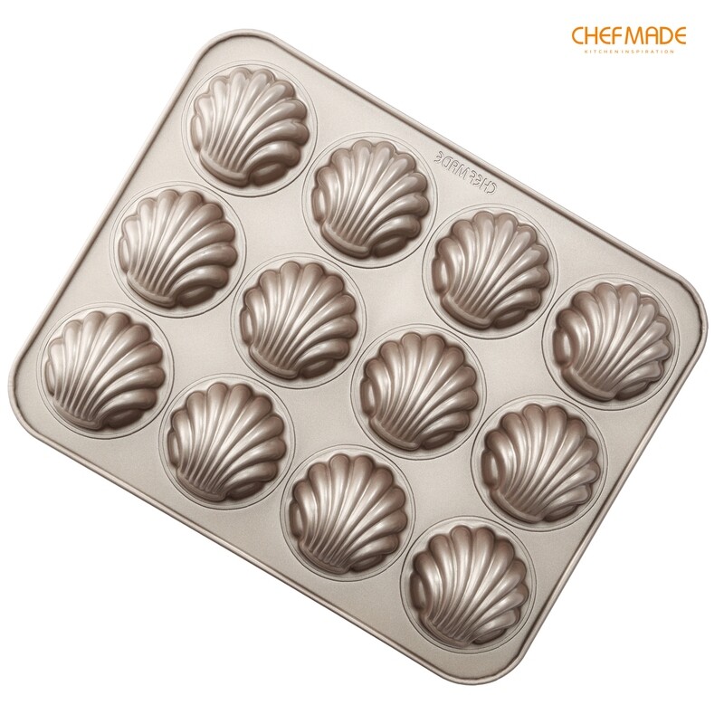 Non-Stick Spherical Shell Madeline Pan 12-Cav