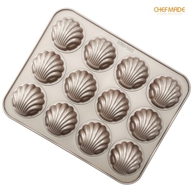 Non-Stick Spherical Shell Madeline Pan 12-Cav