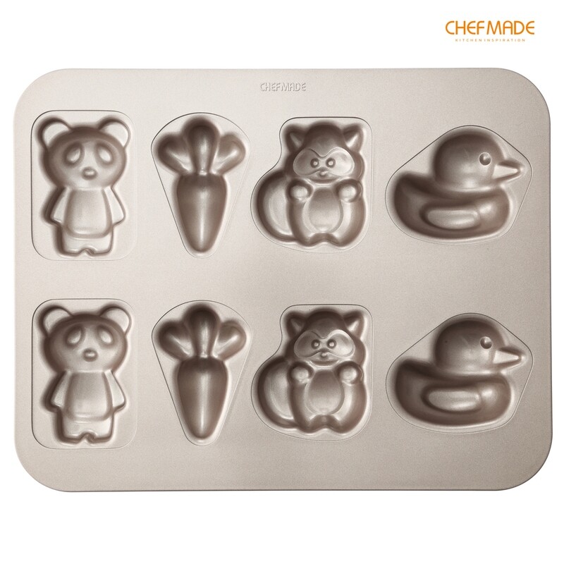 Non-Stick Animal Muffin Pan 8-Cav