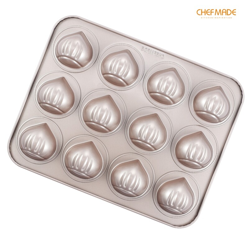 Non-Stick Chestnut-Shaped Muffin Pan 12-Cav