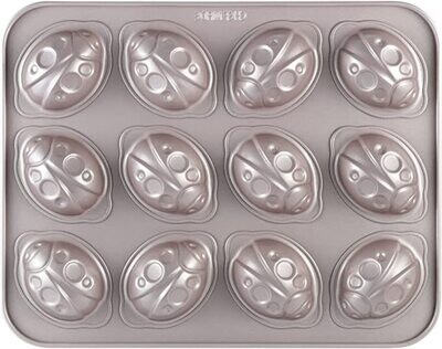 Non-Stick Animal Muffin Beetle Pan12-Cav
