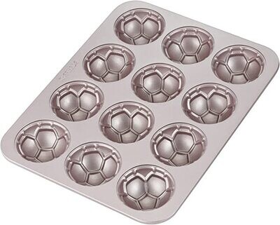 Non-Stick Soccer-Shaped Pan 12-Cav