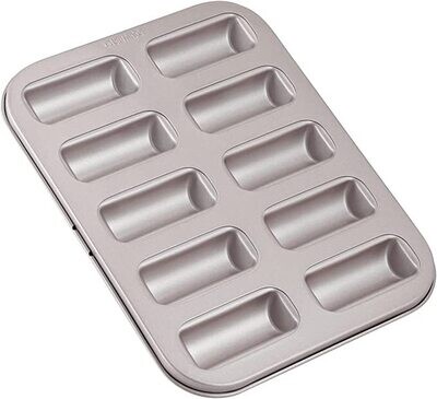 Non-Stick Rectangle Financier Pan 10-Cav