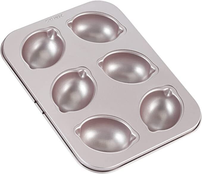 Non-Stick Lemon-Shaped Muffin Pan 6-Cav