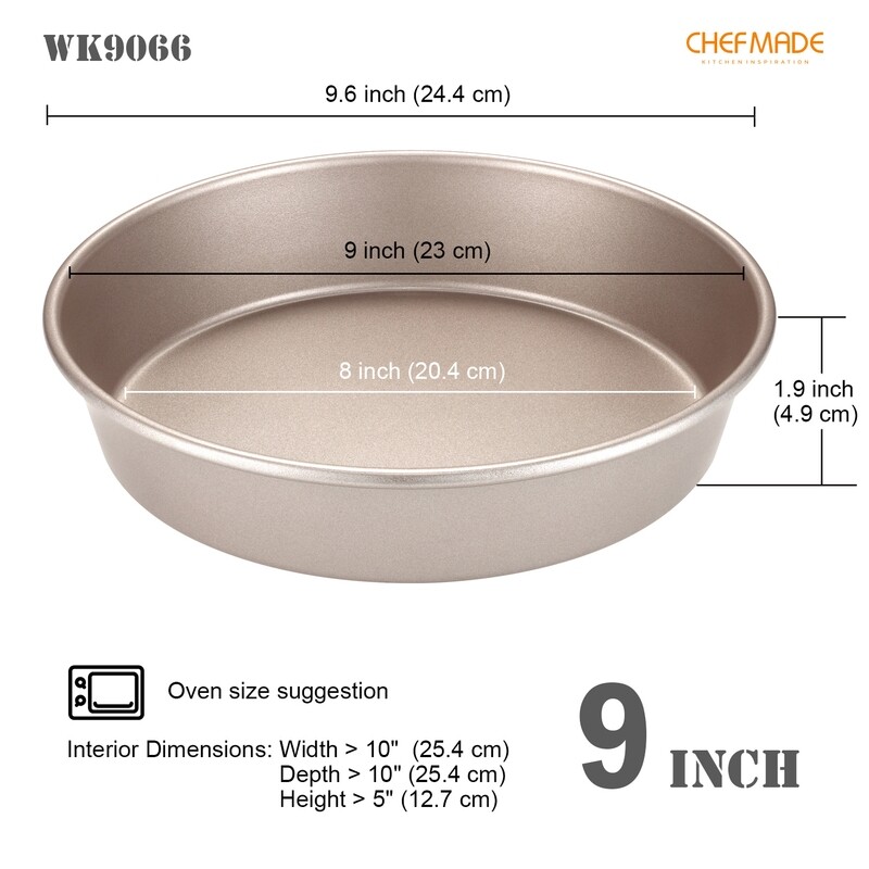 Non-Stick Deep Round Cake Pan 9-Inch