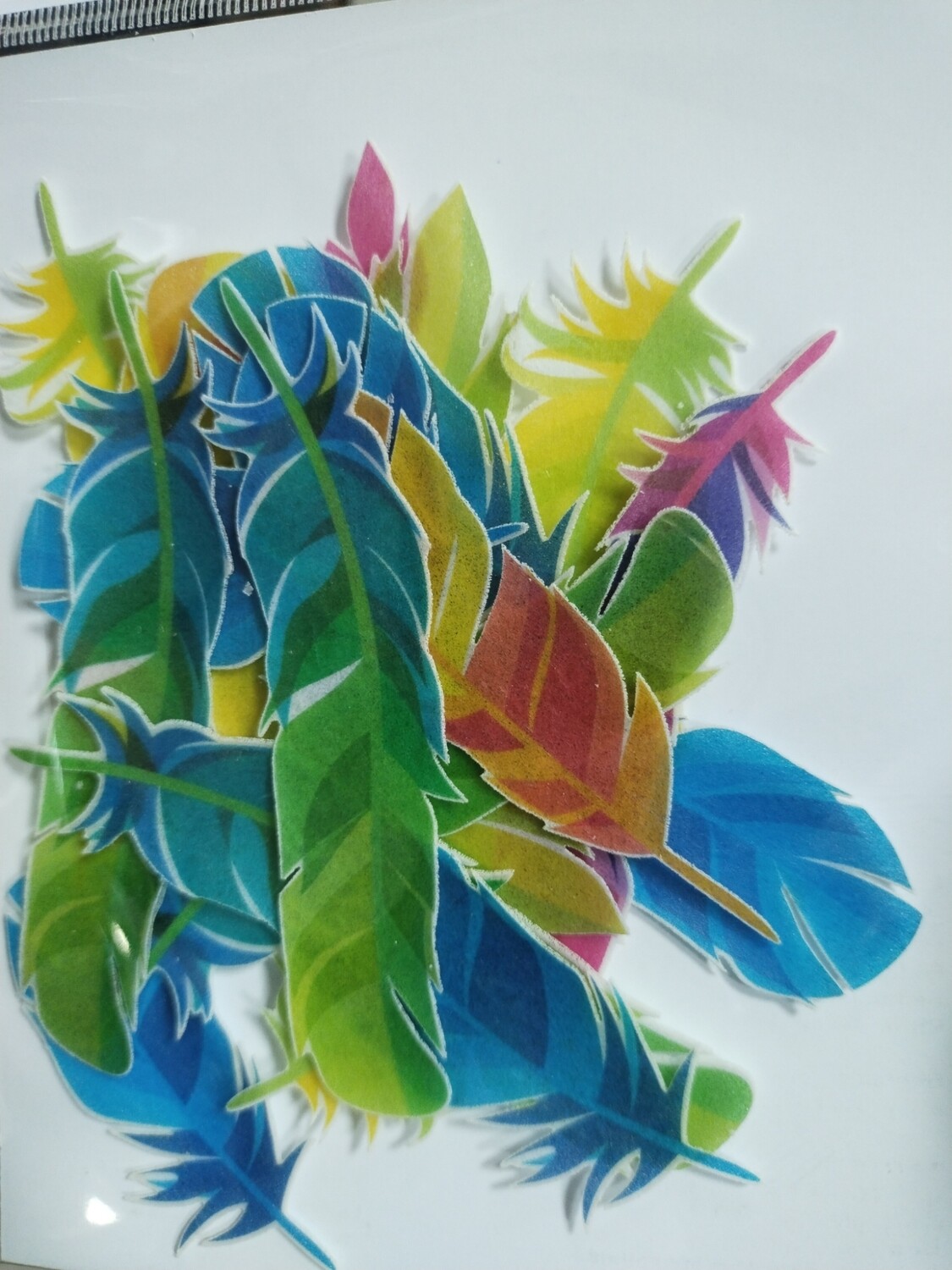 Edible Wafer tropical feathers [wpc-053]