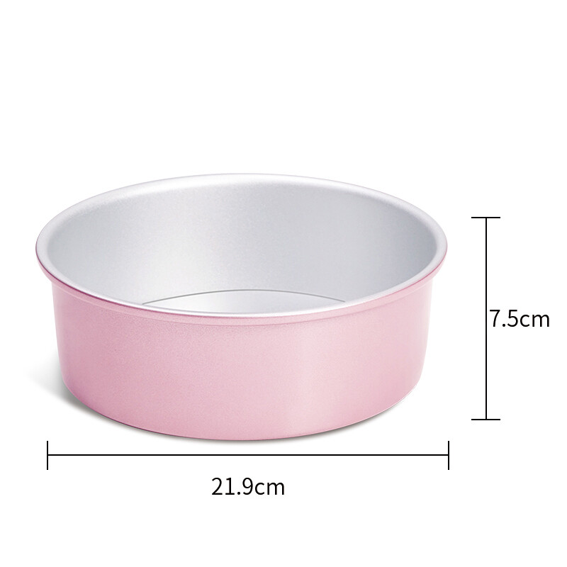 Non-Stick Rose Gold Round Cake Pan Loose Bottom 6&quot;