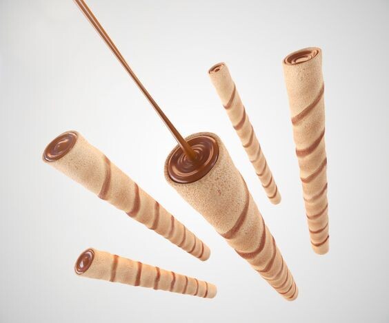 WAFER CIGAR ROLLS PLAIN 8CM 1KG