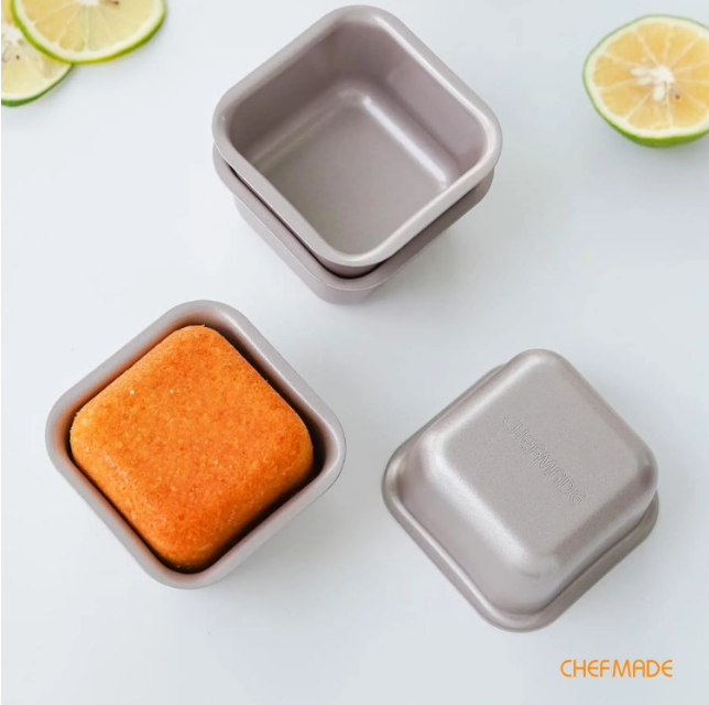Non-Stick Mini Square Muffin Pan 3“(4pcs)
