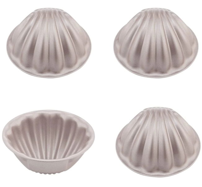 Non-Stick Mini Madeline Pan 3&quot; (4pcs)