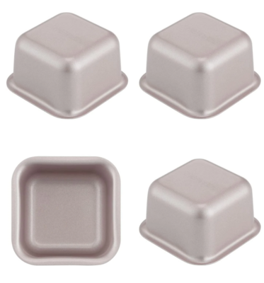 Non-Stick Mini Square Muffin Pan 3“(4pcs)