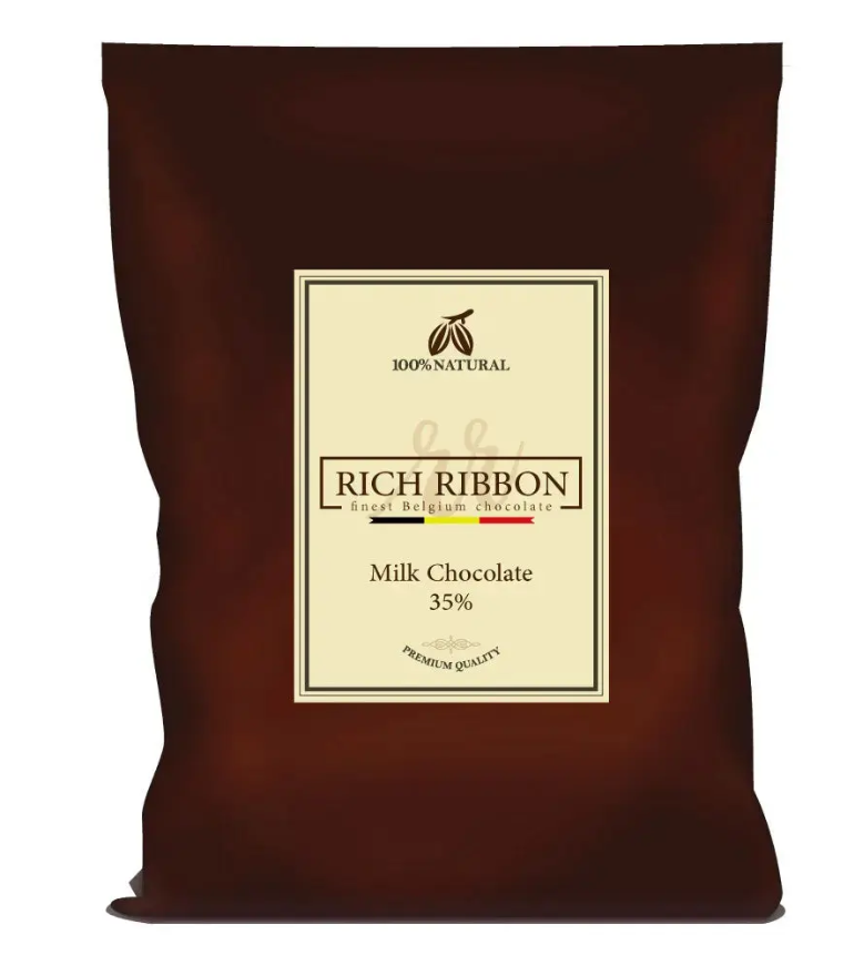 Rich Ribbon Milk Chocolate Chips 35% 5Kg