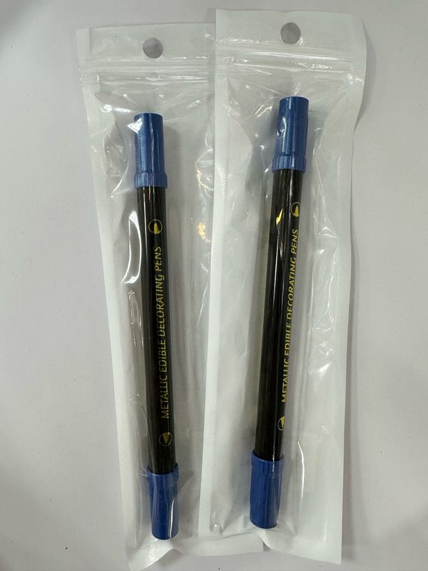 Edible Pen Metallic Blue