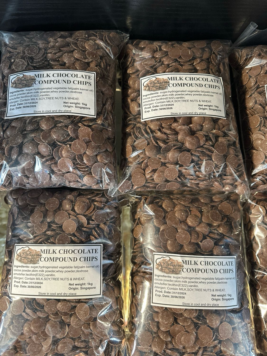 Milk Chocolate Compound Chips 1kg