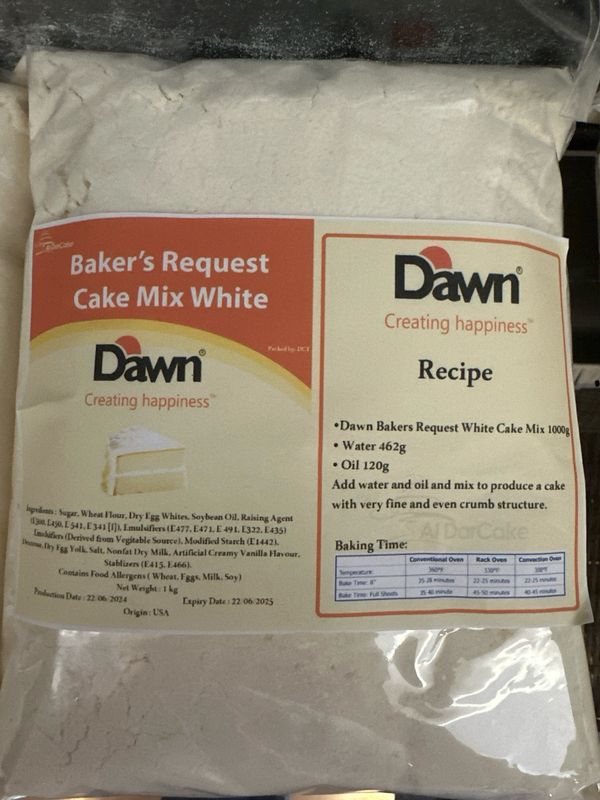 Dawn Vanilla Cake Mix