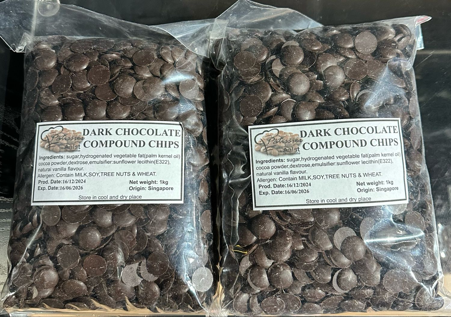 Dark Chocolate Compound Chips 1kg