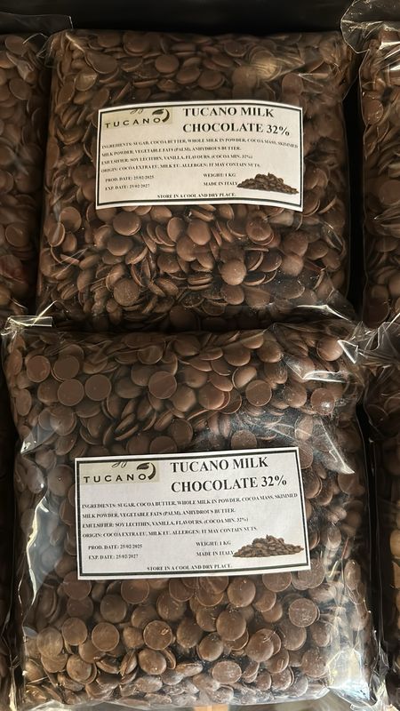 Tucano Milk Chocolate 32% 1kg