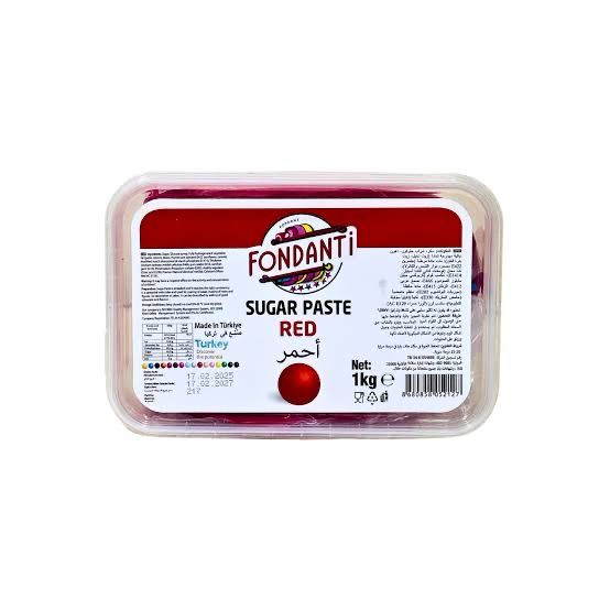 Fondanti Sugar Paste Red 1kg