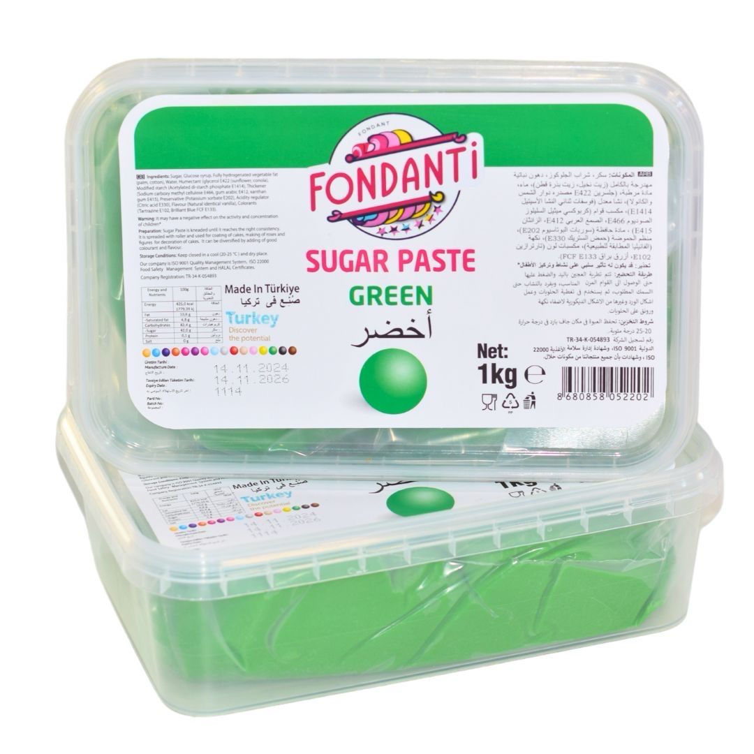 Fondanti Sugar Paste Green 1kg