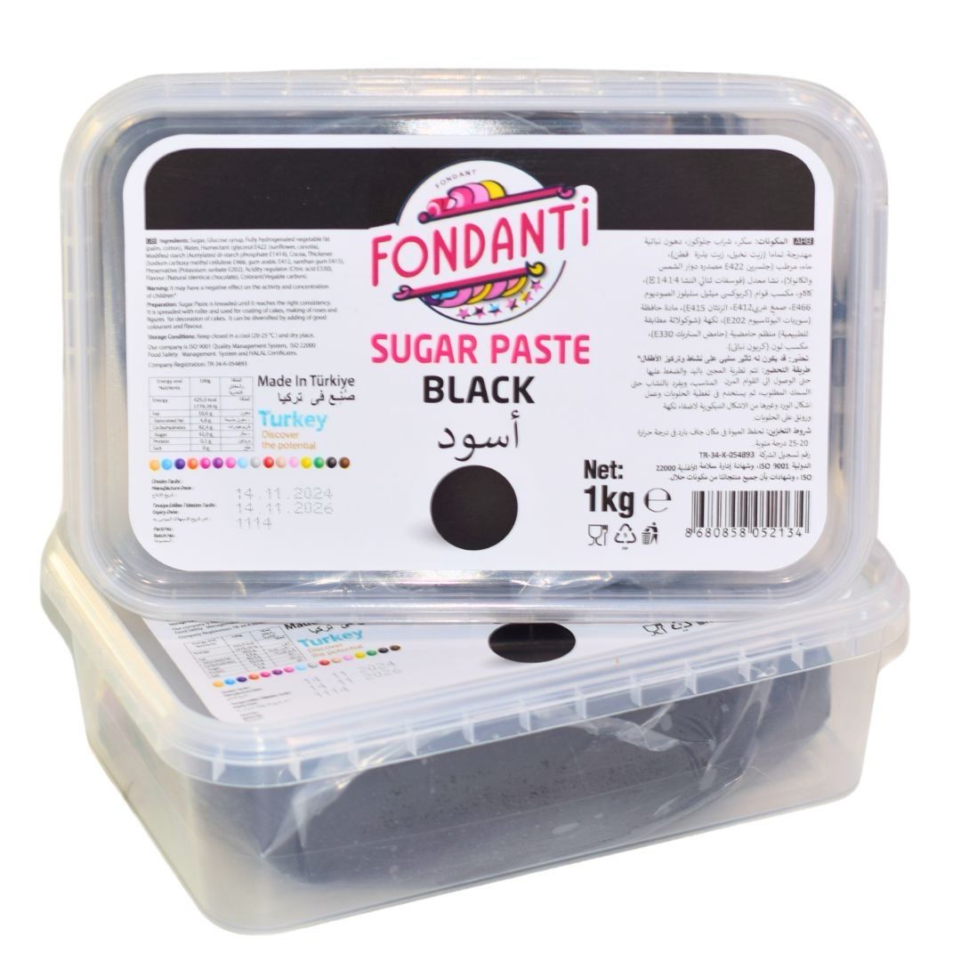 Fondanti Sugar Paste Black 1kg