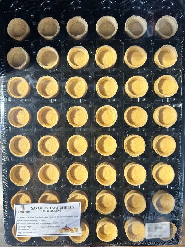 Savoury Tart Shell 35mm 48pcs