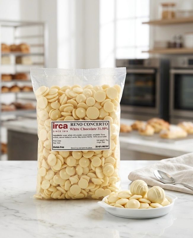 IRCA RENO WHITE CHOCOLATE 31.50% 1KG