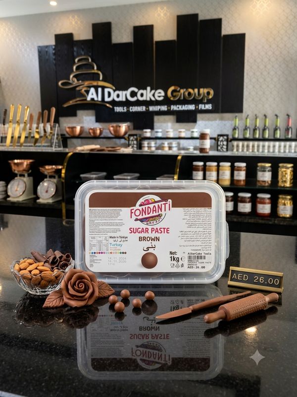 Fondanti Sugar Paste Brown 1kg