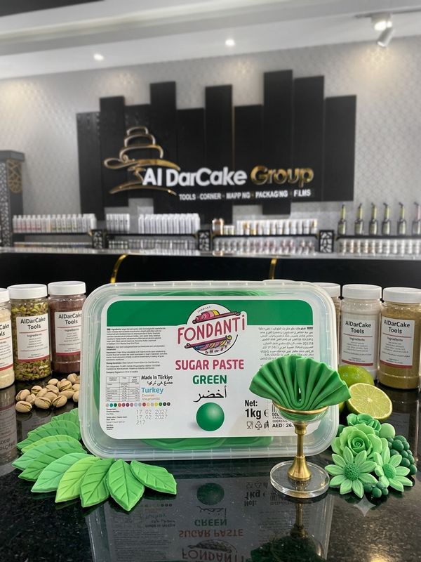 Fondanti Sugar Paste Green 1kg