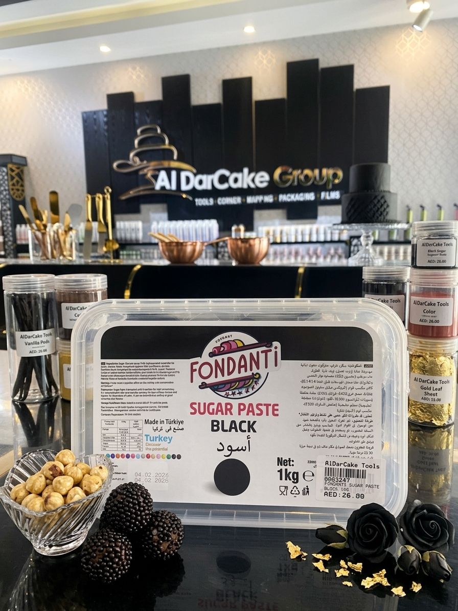 Fondanti Sugar Paste Black 1kg