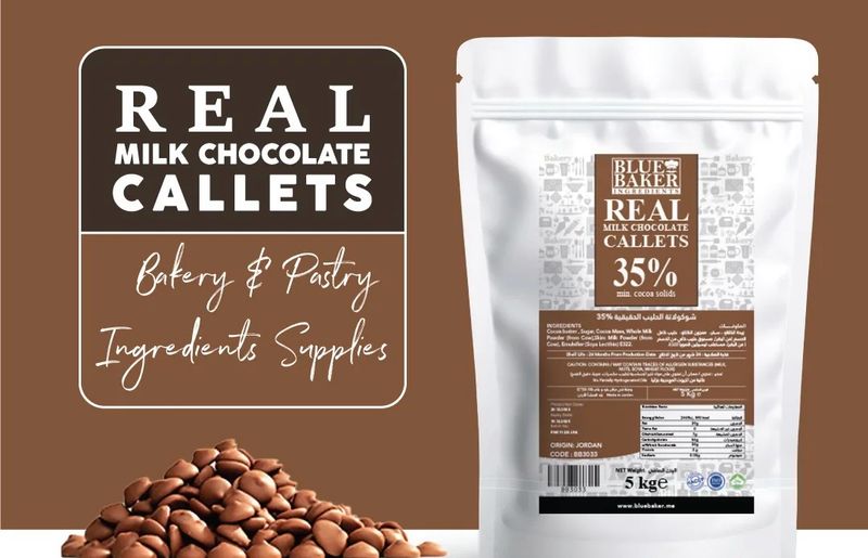 Real Chocolate Callets 35% Milk 5kg