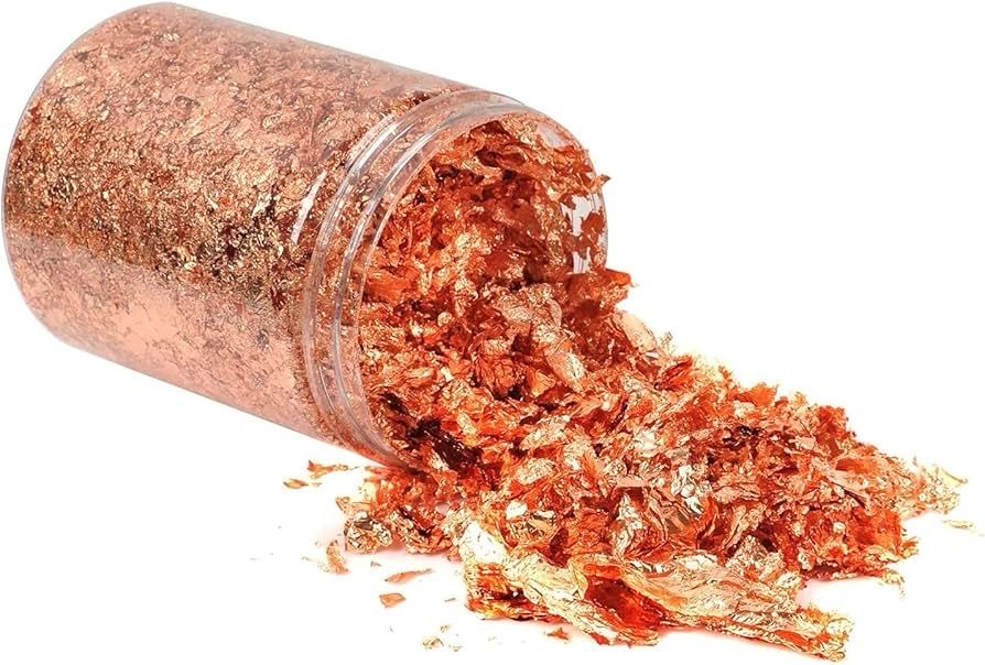 Edible Rose Gold Flakes 2g