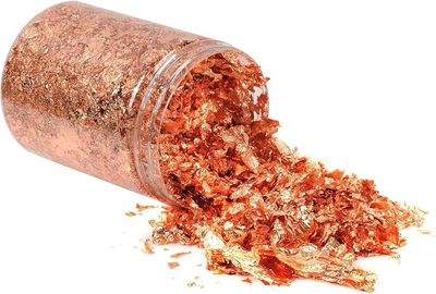 Edible Rose Gold Flakes 2g